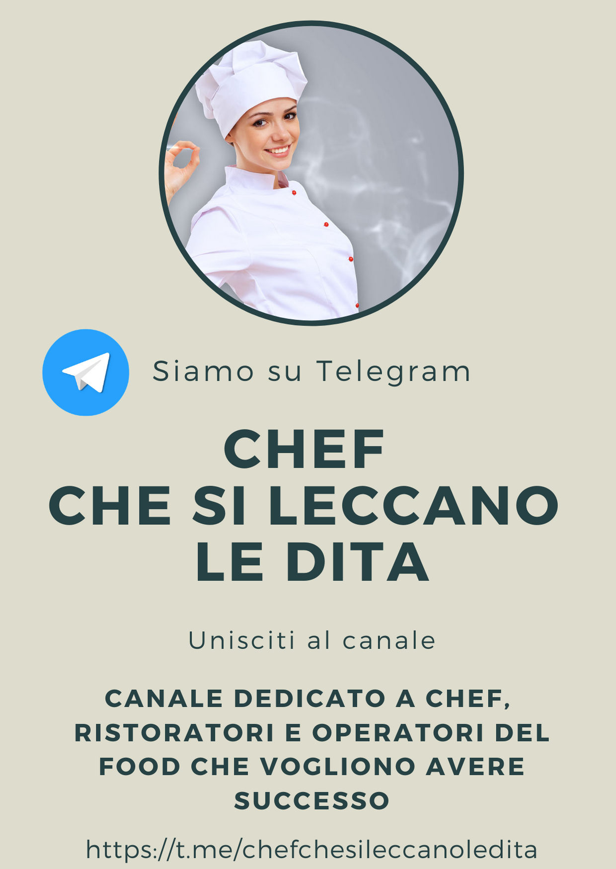 Chef che si leccano le dita: il canale telegram di Auxo